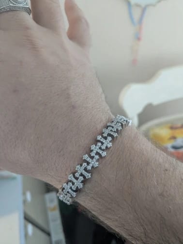 Customer photo review of ANCHORED CROSS LINK BRACELET