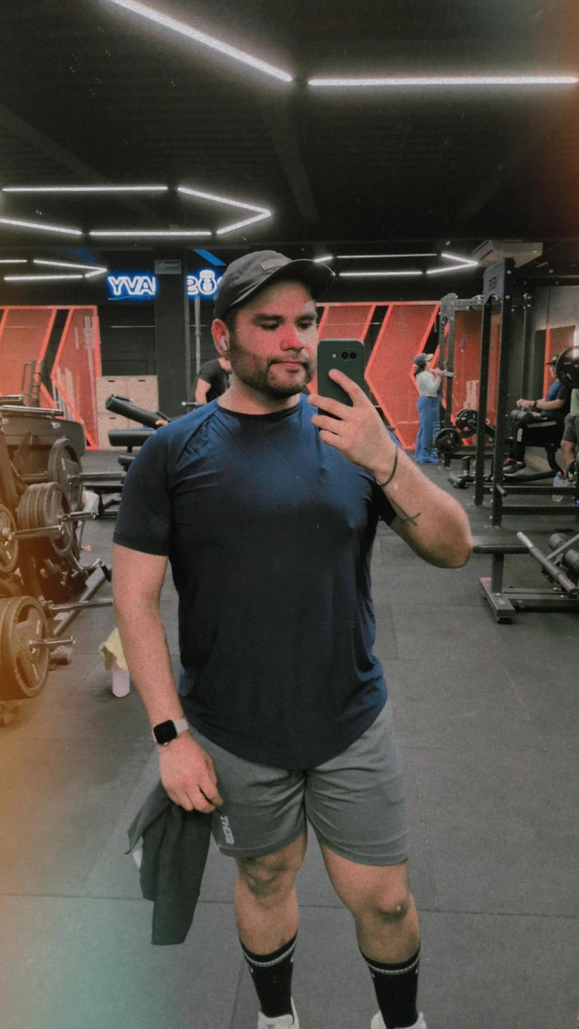 Customer photo review of Training Sport Tee - Navy Blue