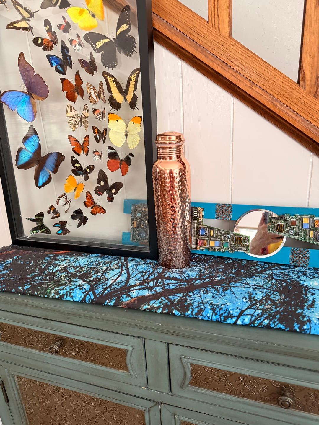 Customer photo review of Certified Ayurveda® Pure Copper Water Bottles - V2 Hand-Hammered Edition