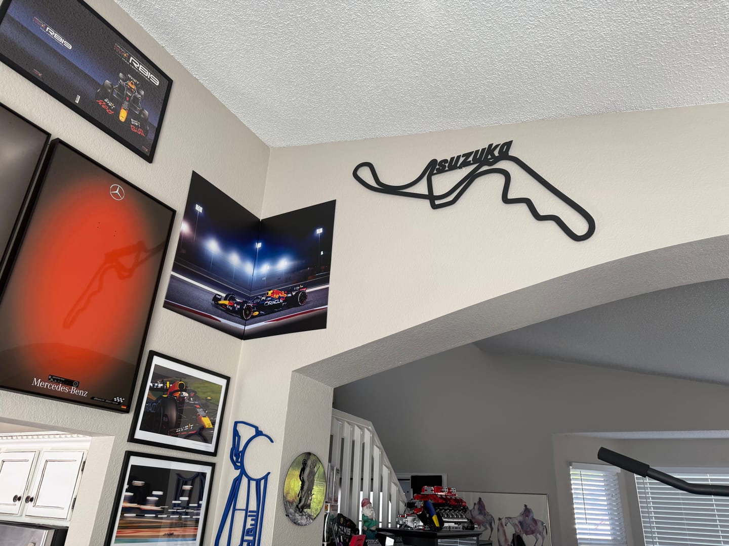 Customer photo review of Suzuka Formula 1 Metal Circuit Wall Art - MT1100