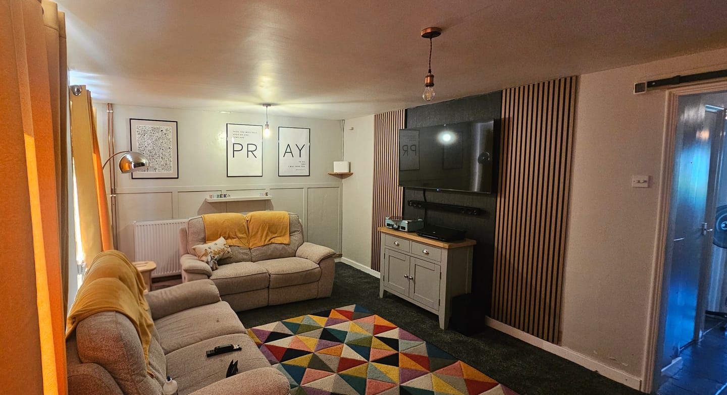 Customer photo review of Premium Acoustic Wall Panels - Natural Oak