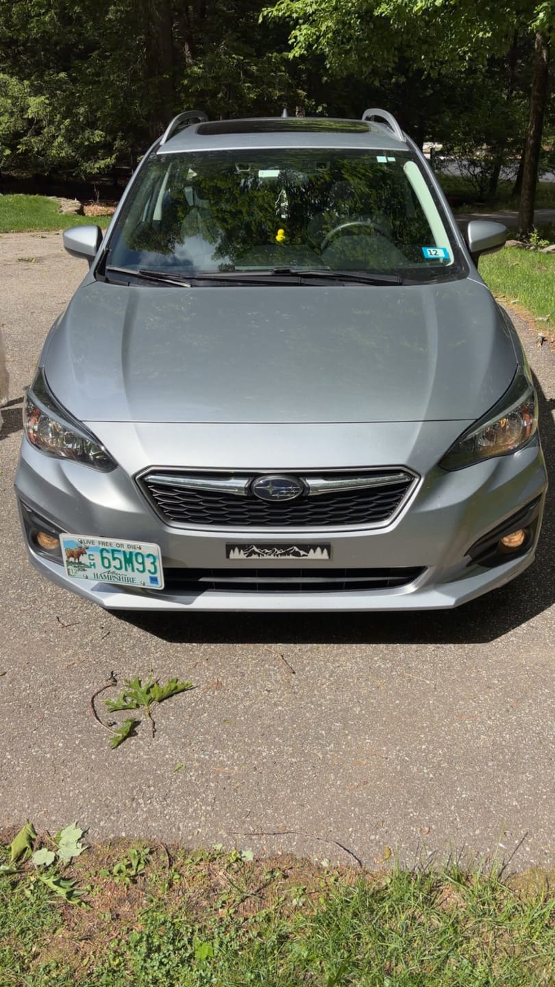 Customer photo review of License Plate Relocation for 2022-2026 WRX, Forester XT, Outback, Crosstrek, Impreza