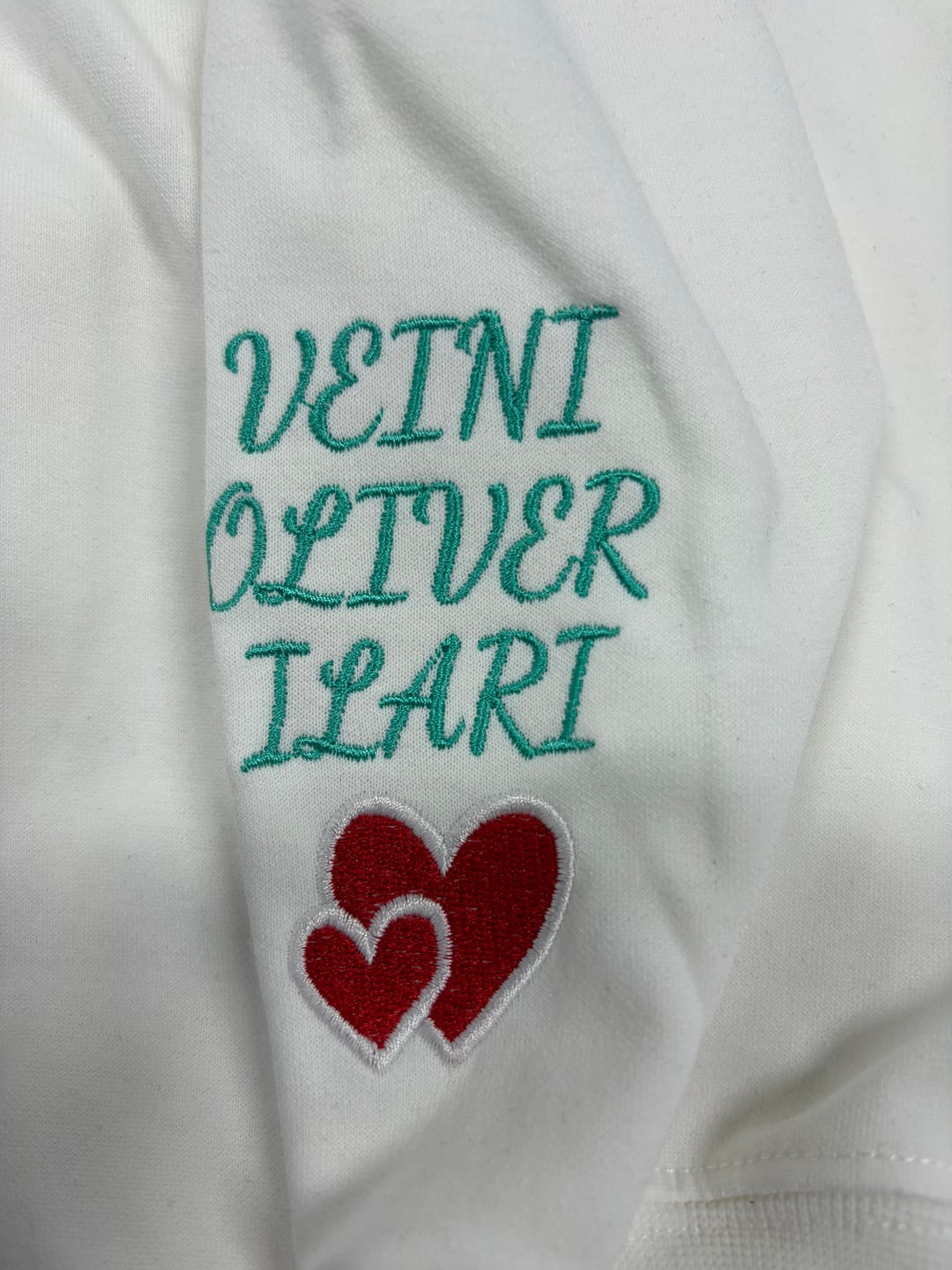 Customer photo review of Custom Embroidered Comfort Colors Grandma and Grandpa Sweatshirt, Gift for Grandma/Grandpa
