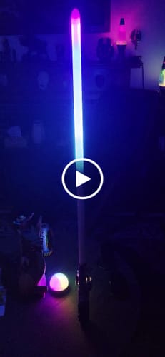 Customer video review of Ani III The Chosen hero saber w/ crystal chamber