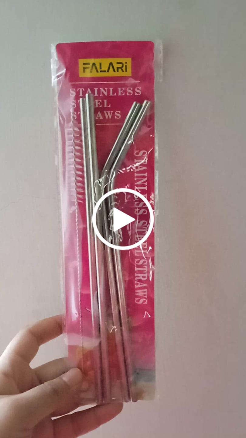 Customer video review of Metal Straw Set - Re-Useable