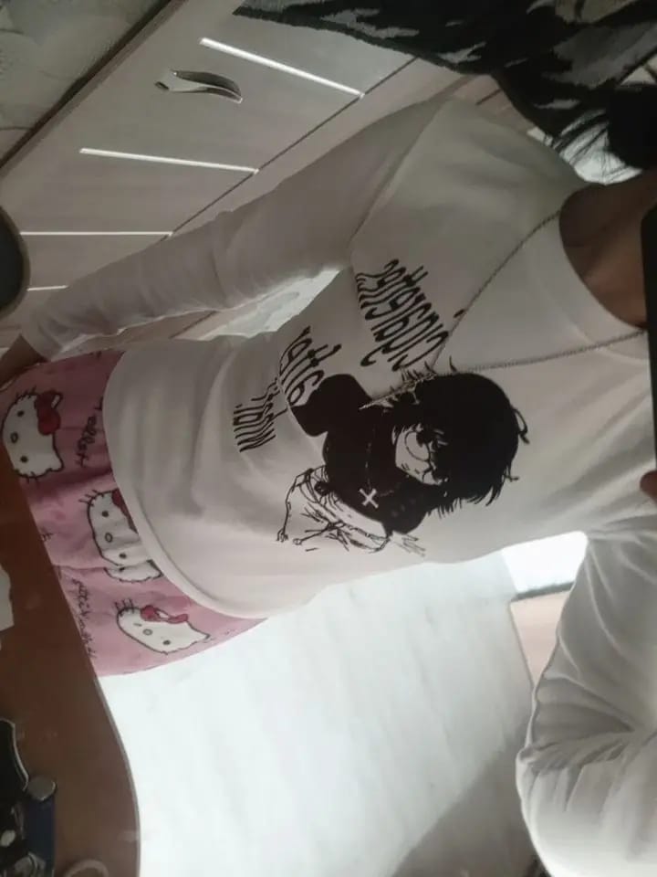Customer photo review of Cigarettes T-shirt