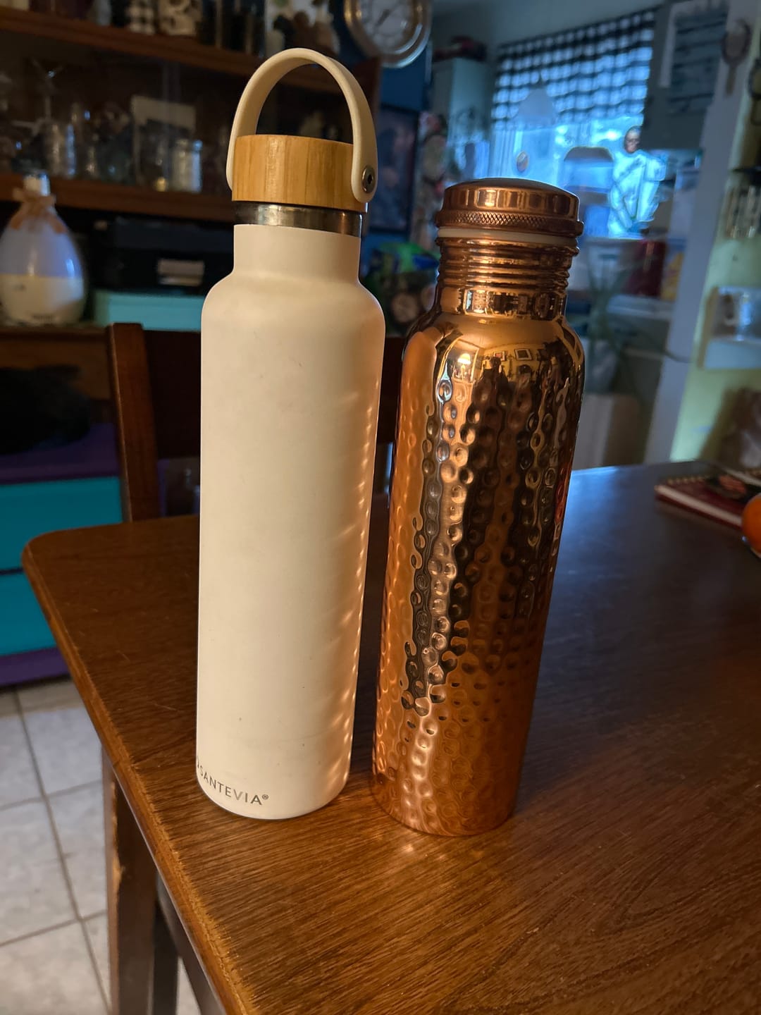 Customer photo review of Certified Ayurveda® Pure Copper Water Bottles - V2 Hand-Hammered Edition