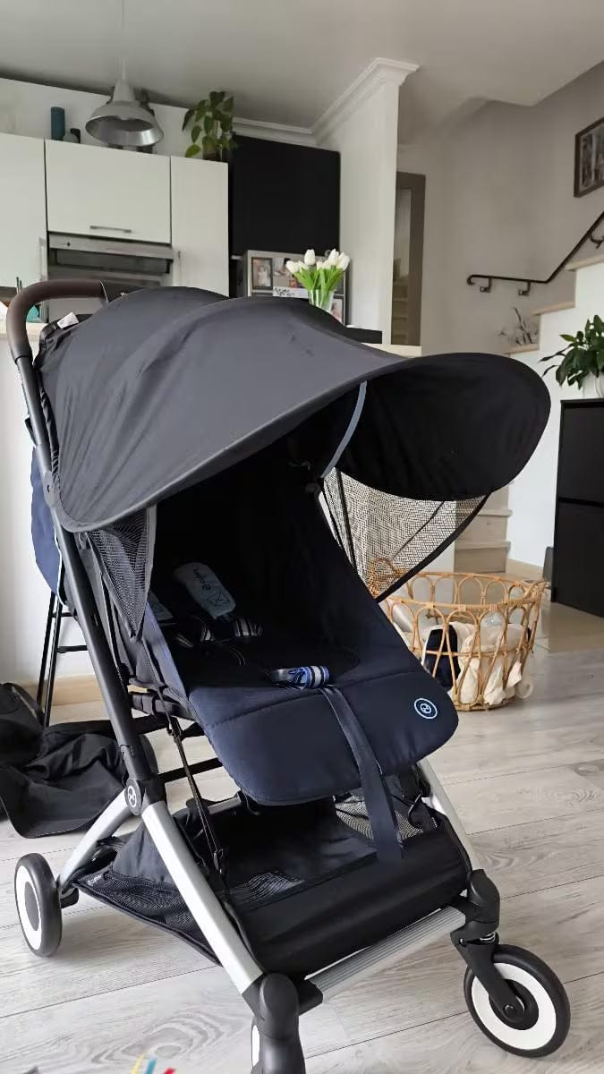 Customer photo review of Sonnenschutz Kinderwagen | Kühler Schatten unterwegs