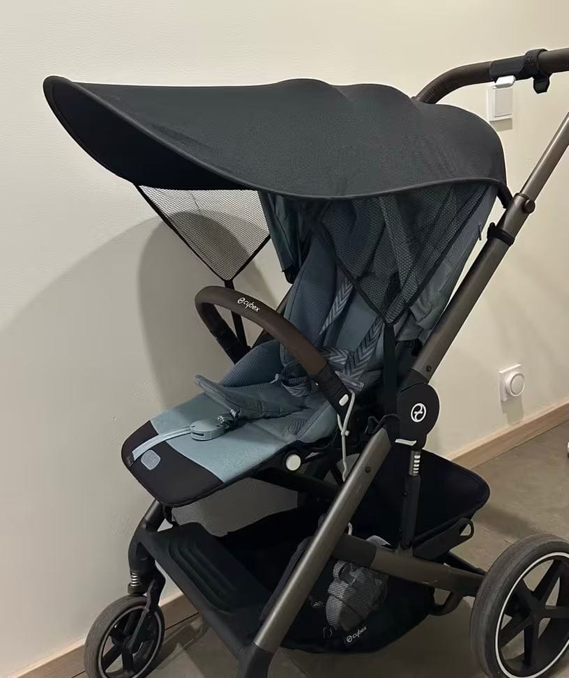 Customer photo review of Sonnenschutz Kinderwagen | Kühler Schatten unterwegs
