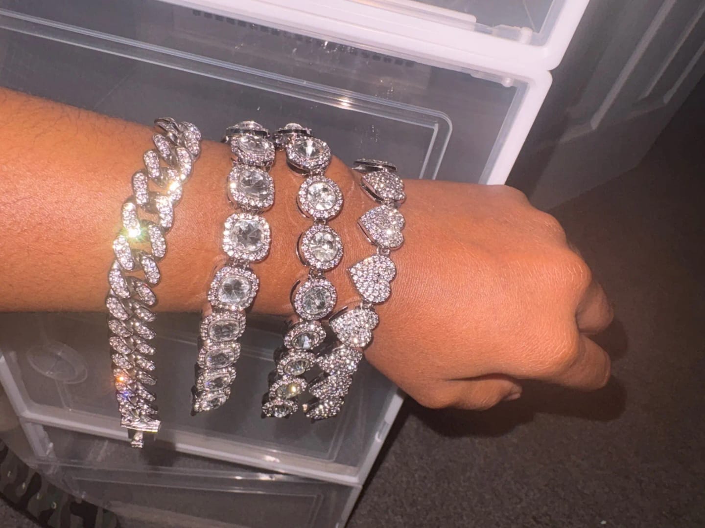 Customer photo review of ROSY BRACELET STACK & NECKLACE