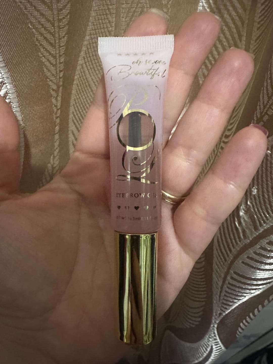 Customer photo review of Babyccino Clear Eyebrow Gel