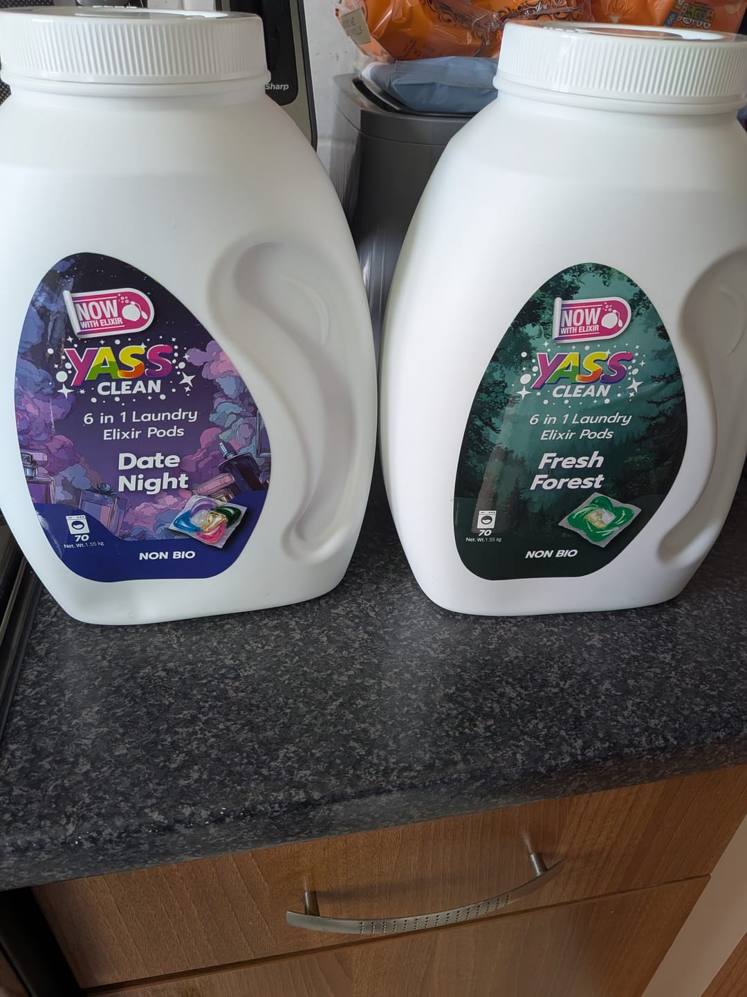 Customer photo review of Laundry Elixir Pods
