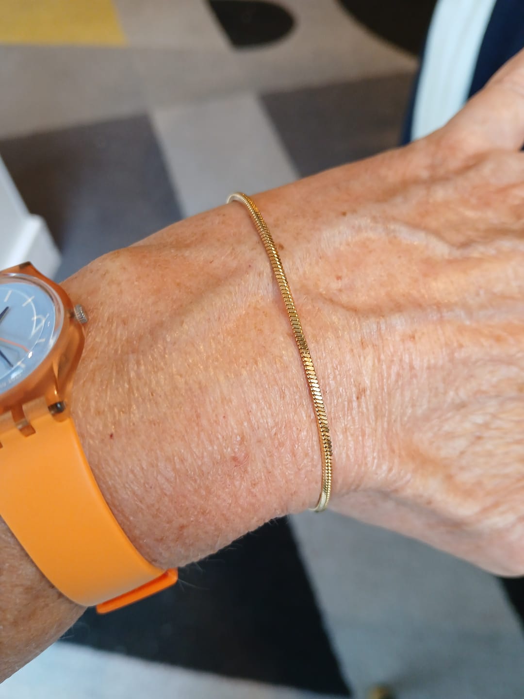 Customer photo review of Minimal Square Bracelet