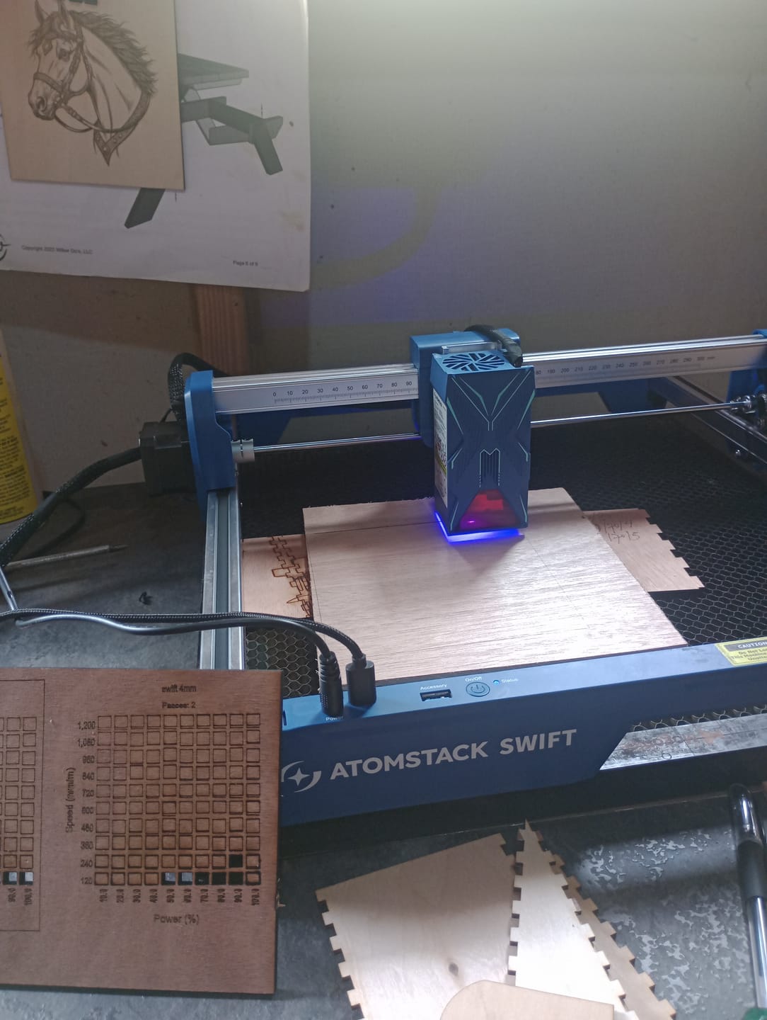Customer photo review of AtomStack Swift Laser Engraver