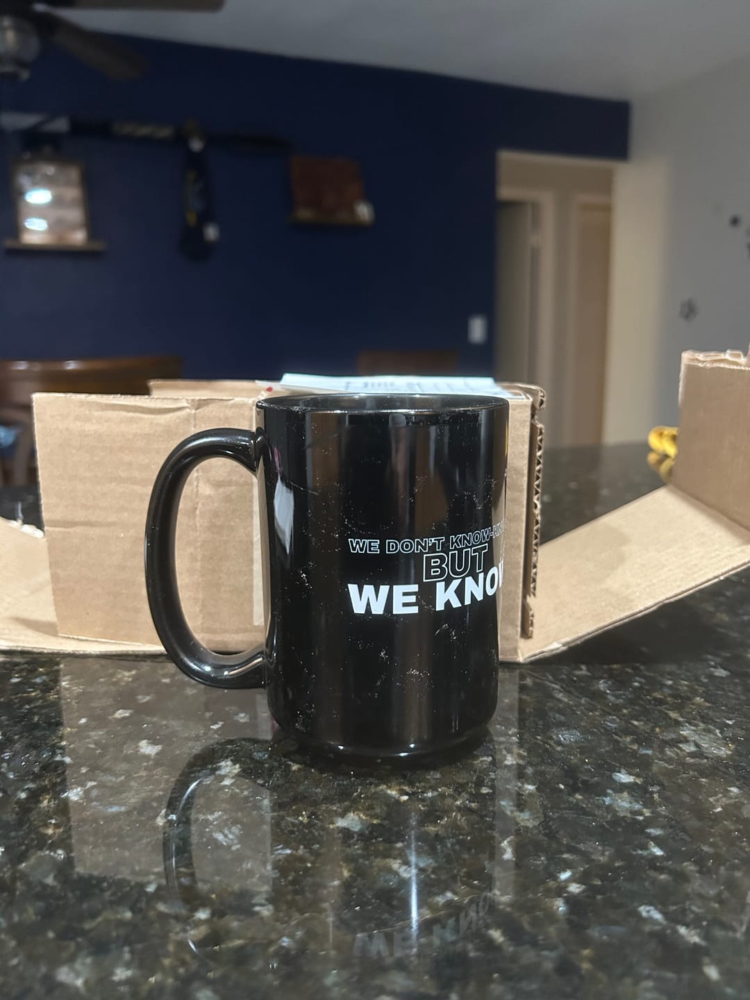 Customer photo review of We Know Mug