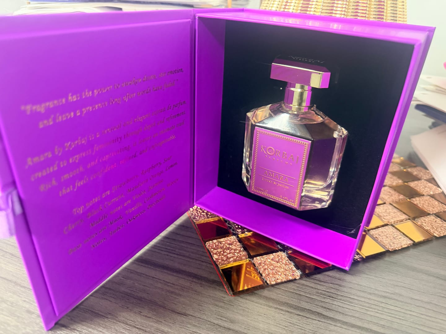 Customer photo review of Korbaj AMARA - Extrait de Parfum For Her 100ml
