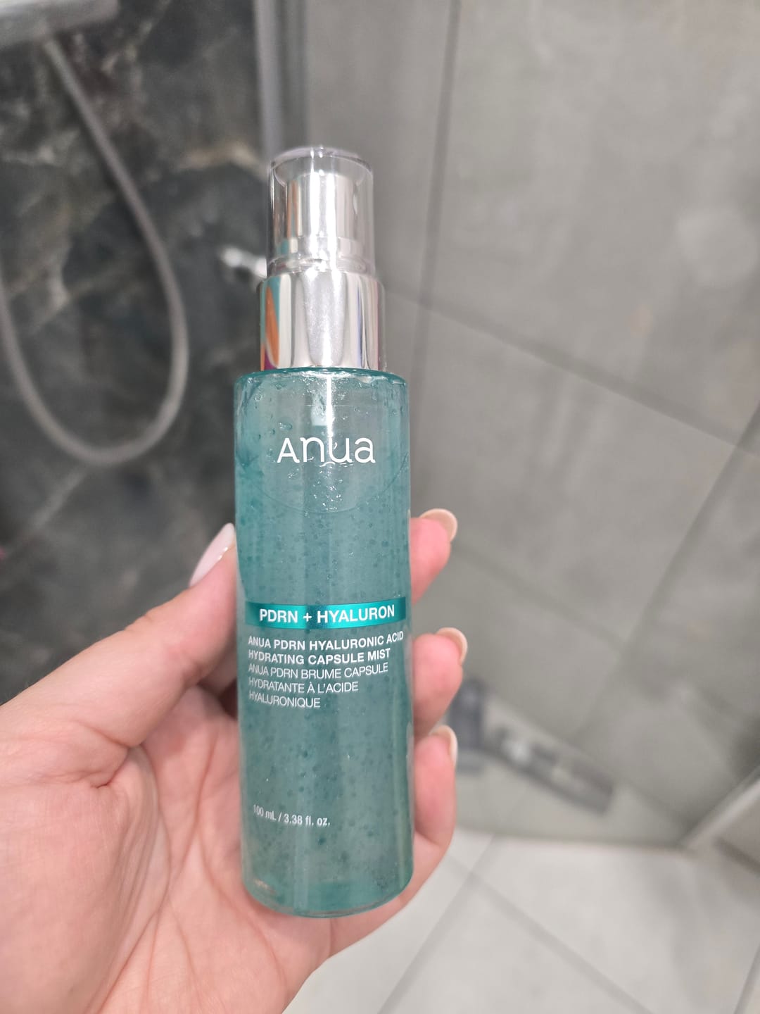 Customer photo review of Mitrinošs sprejs Anua PDRN Hyaluronic Acid Hydrating Capsule Mist