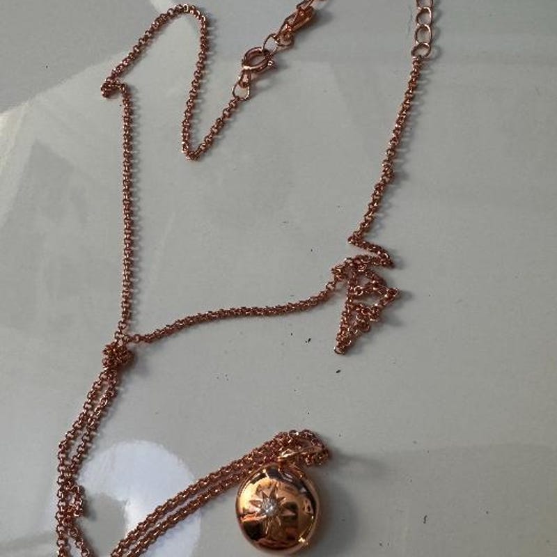 Customer photo review of Custom Photo Locket Necklace