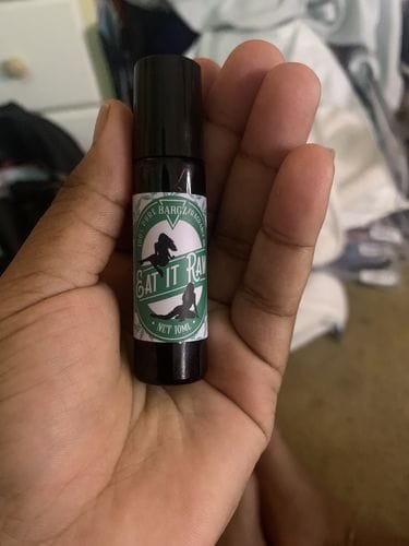 Customer photo review of Bargz Eat It Raw Fragrance Perfume Oil, Mature Fruity Scent with Sweet Awakening Effect