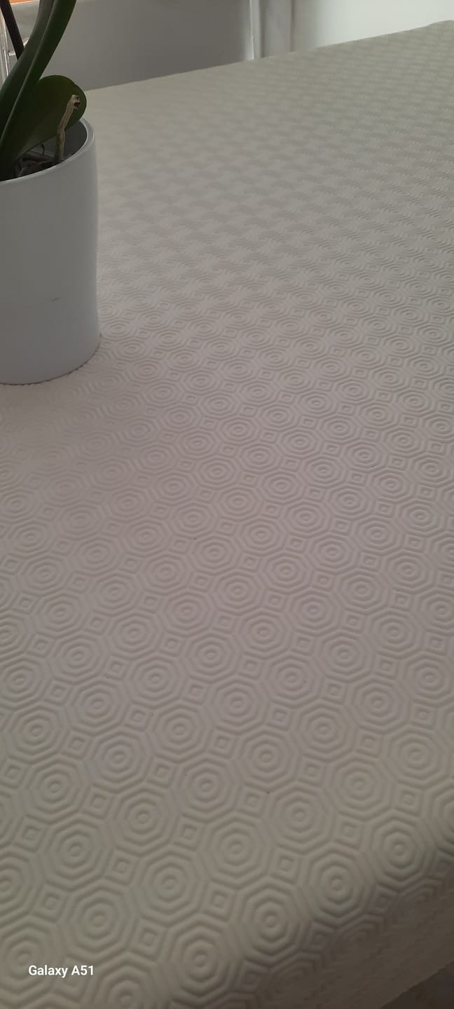 Customer photo review of Tovaglia proteggi tavola 140x240 gommato Gioco rettangolare antimacchia tappeto da gioco
