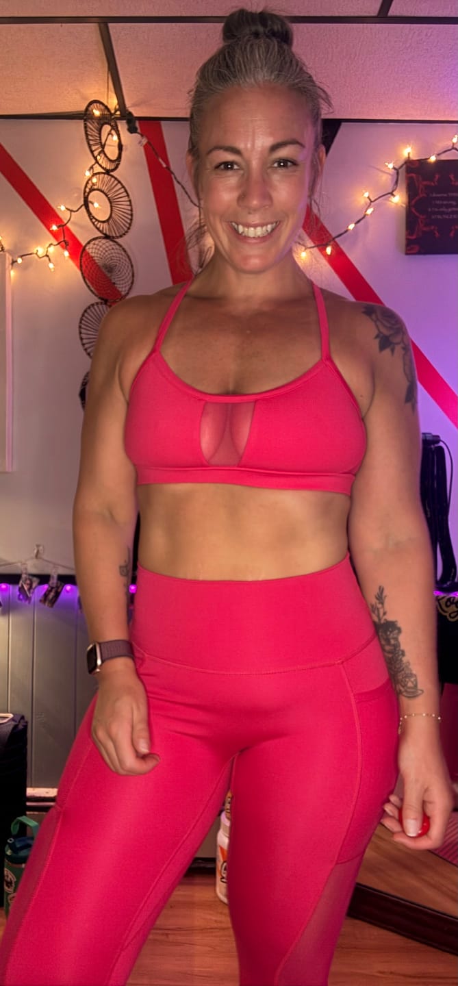Customer photo review of DAYDREAM Mesh "Y" Back Sports Bra
