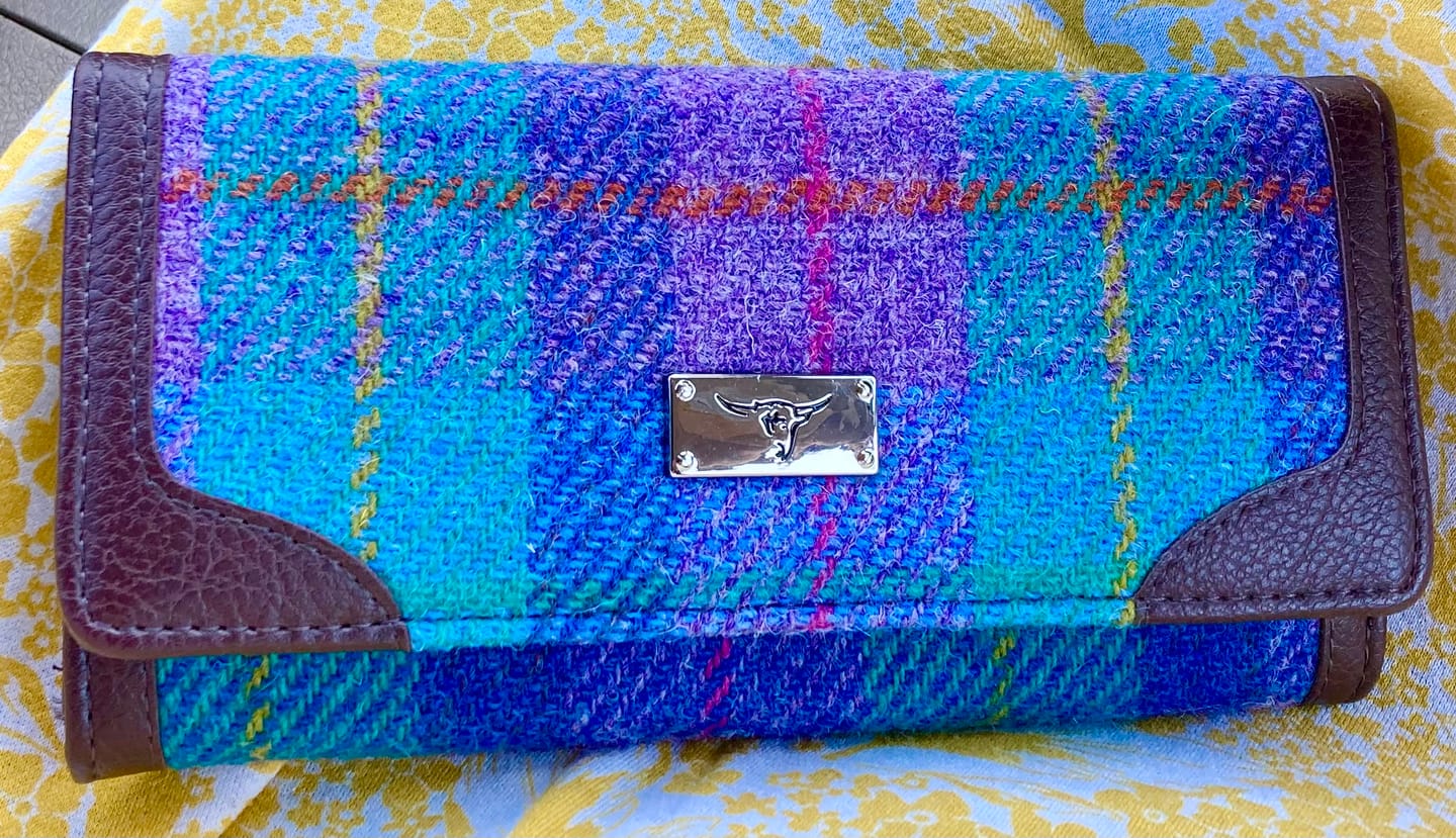 Customer photo review of Women's Harris Tweed Long Purse