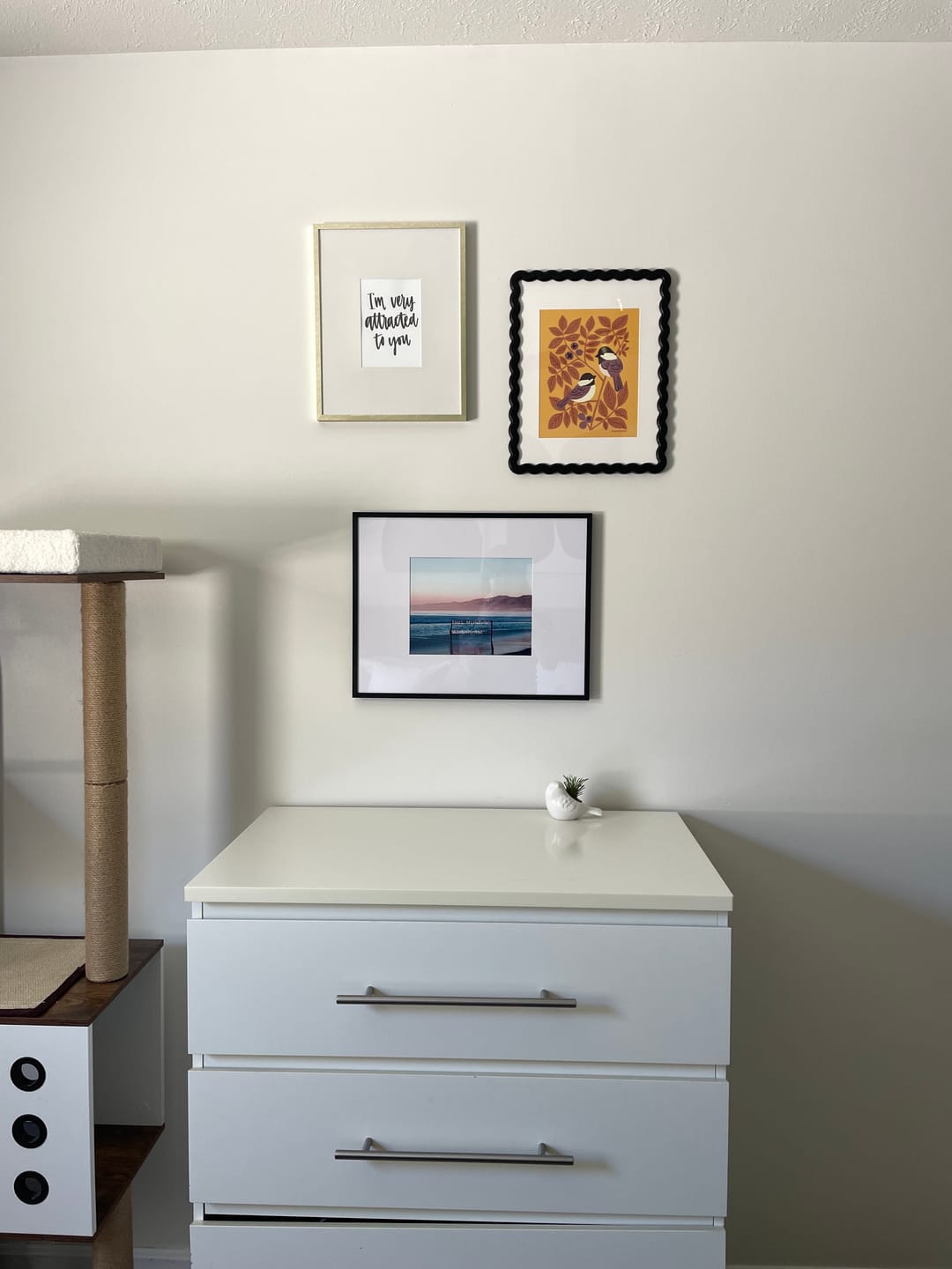 Customer photo review of Chickadees & Hickory Art Print