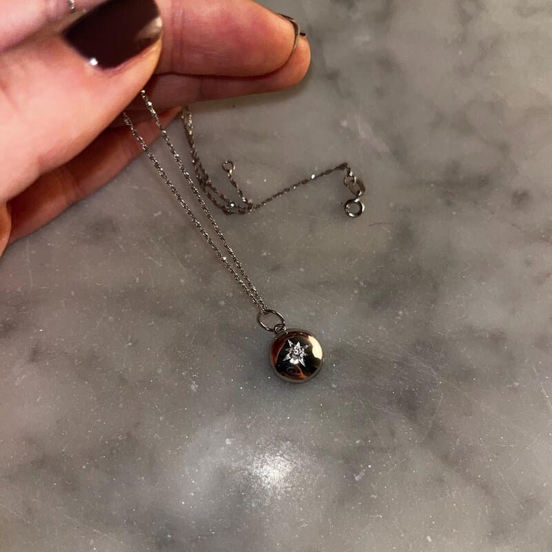 Customer photo review of Custom Photo Locket Necklace