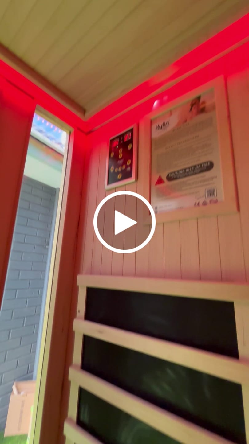 Customer video review of Kylin Low EMF Carbon Infrared Sauna Room 2 Person QD-D2