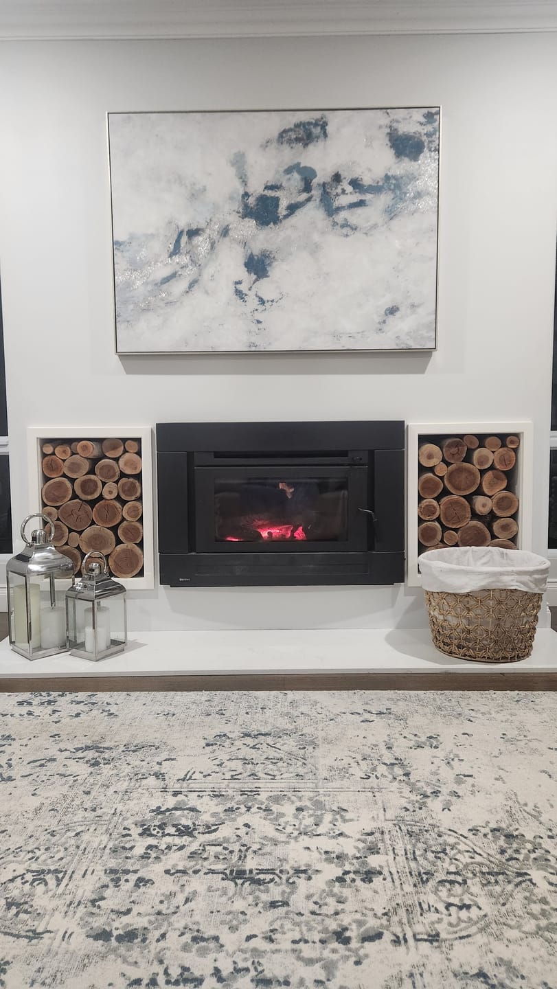 Customer photo review of Foamy Landscape Canvas In Antique Silver Frame