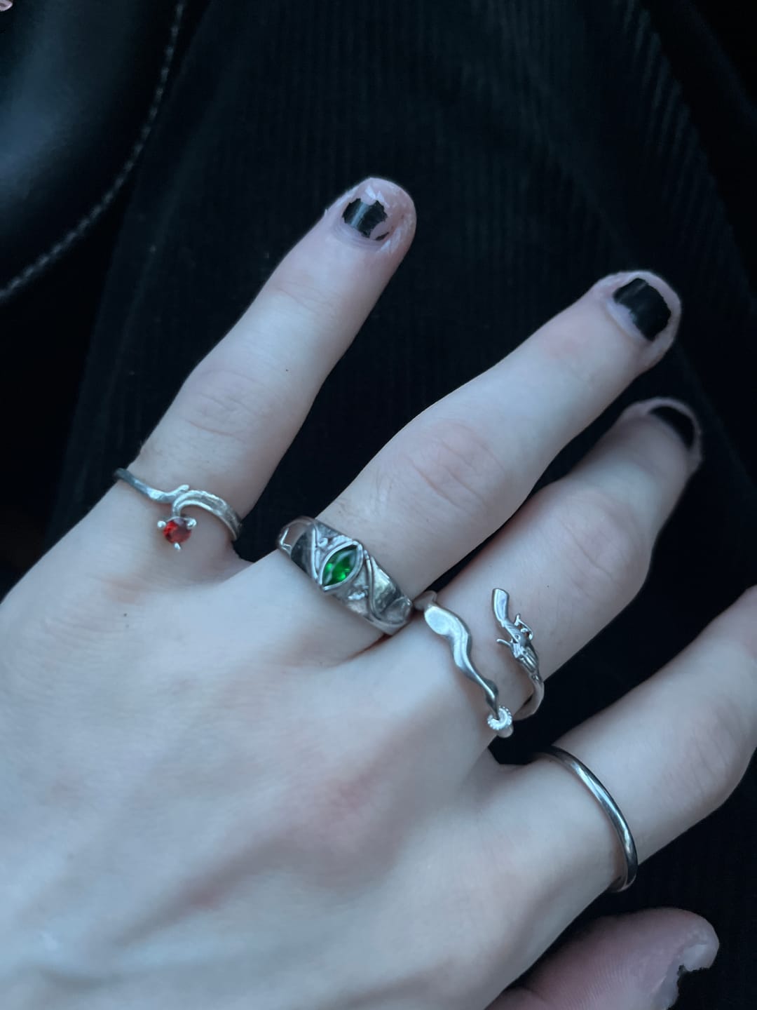 Customer photo review of BIRTHSTONE RINGS