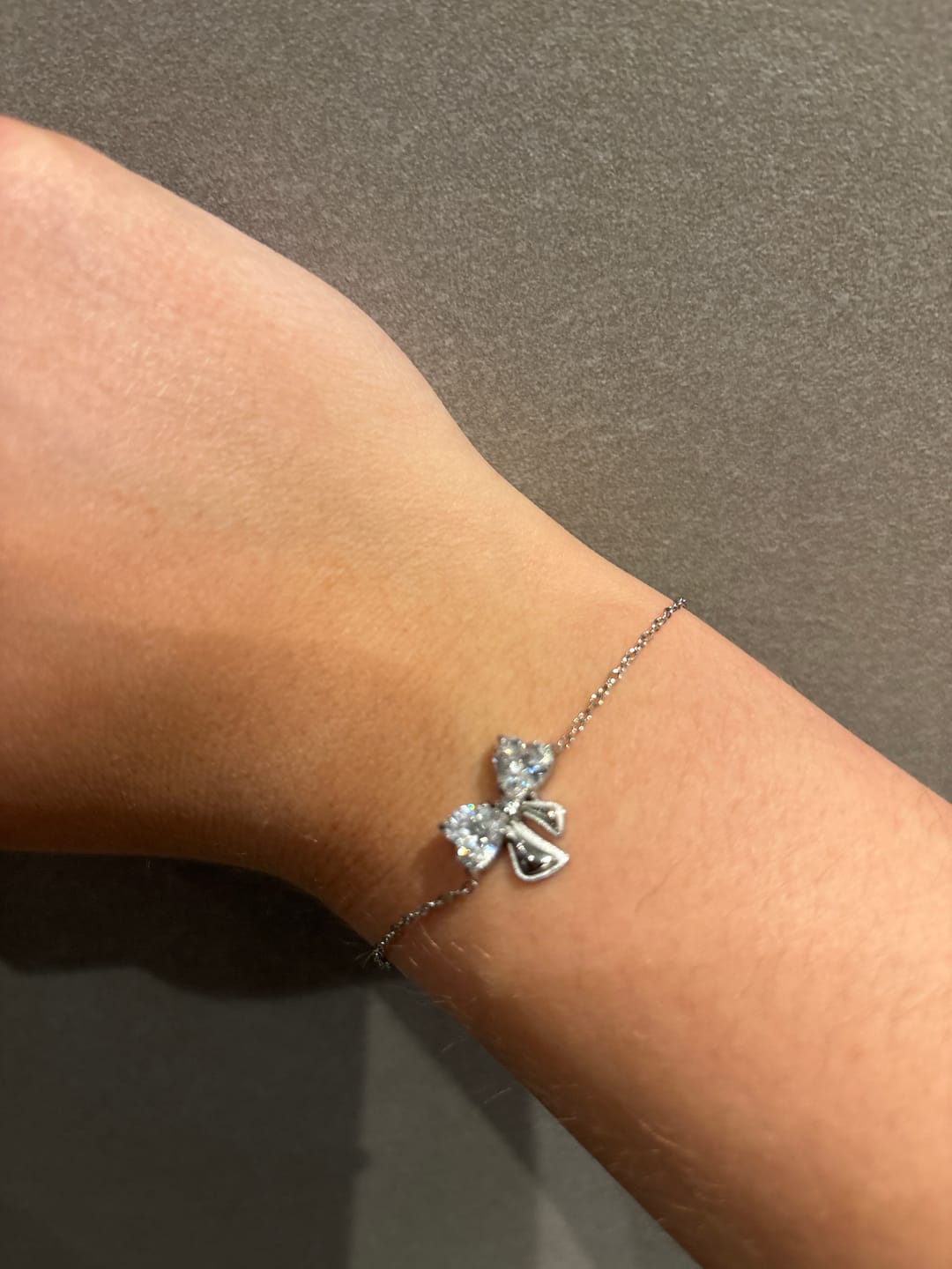 Customer photo review of Elegance Ribbon Armband 14K Vergoldet