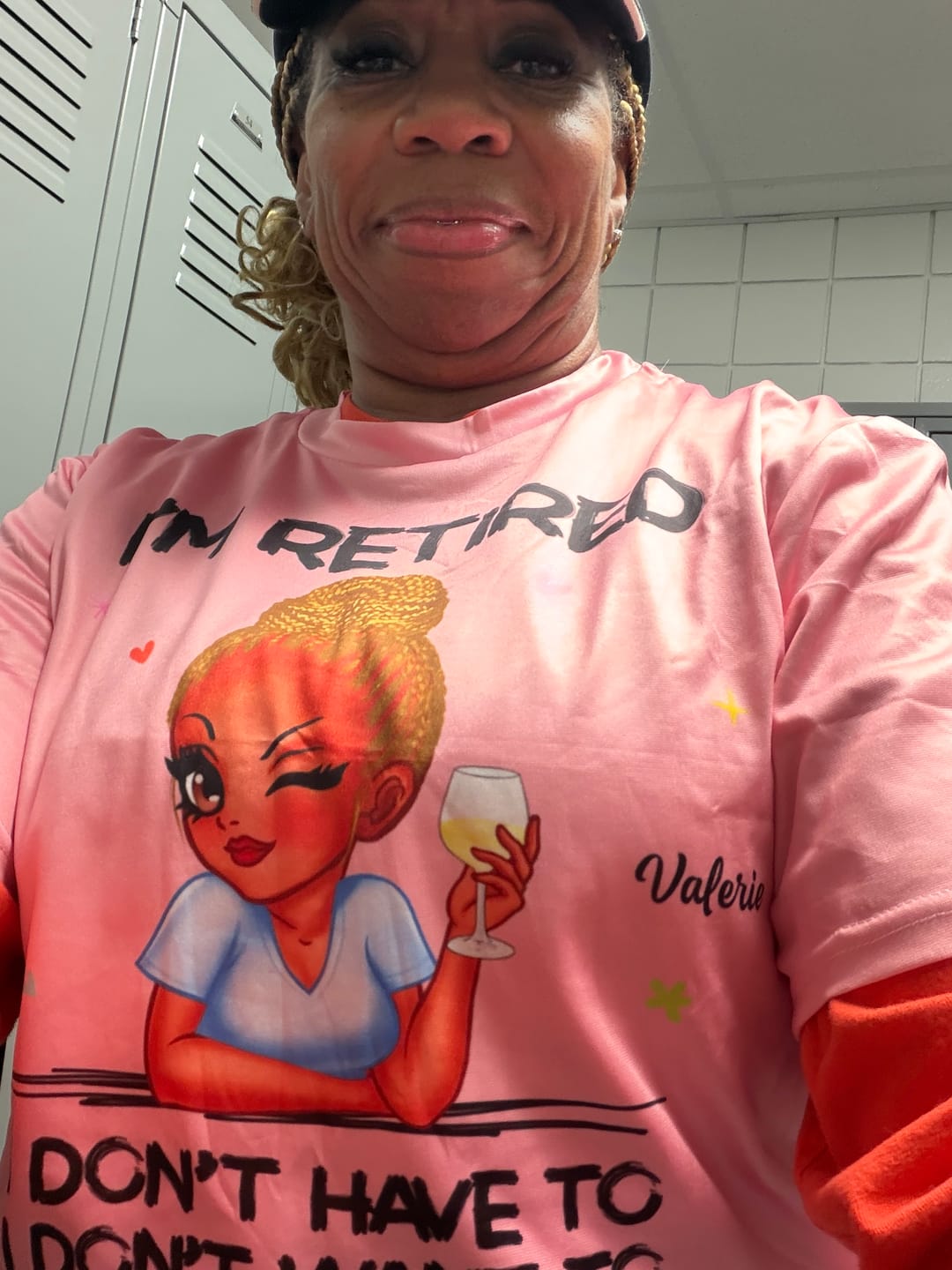 Customer photo review of I'm Retired You Can't Make Me Retirement Gift - Personalized T-Shirt