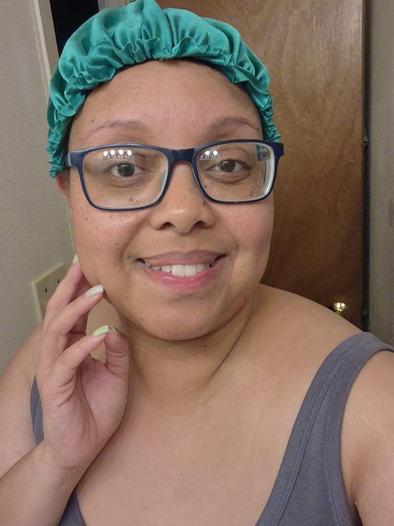 Customer photo review of Turmeric and Lemon Lip Balm (for Dark Lips)