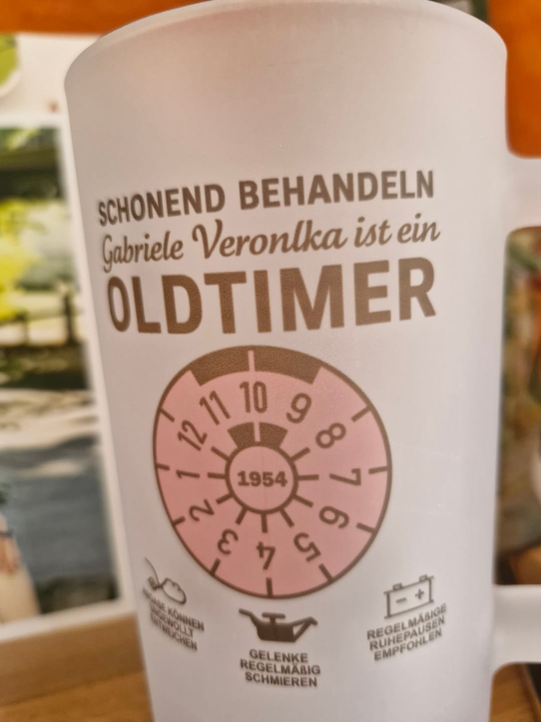 Customer photo review of OLDTIMER - Personalisierbarer Bierkrug