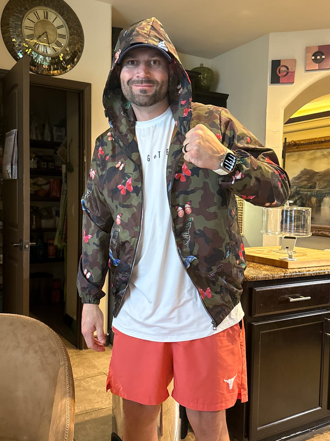Customer photo review of Butterfly Camo Windbreaker