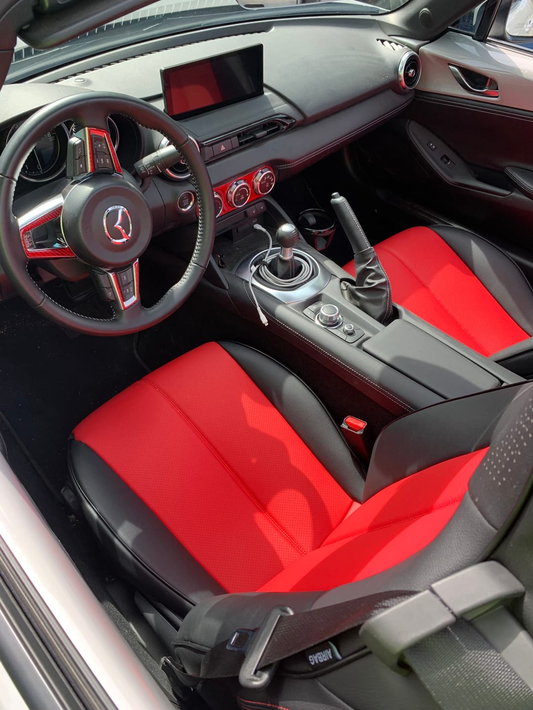 Customer photo review of 2016-25 Mazda Miata MX-5 Leather Seat Covers