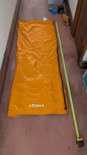 Customer photo review of Ultraleichter Envelope-Schlafsack – 3-Jahreszeiten Camping & Reisen