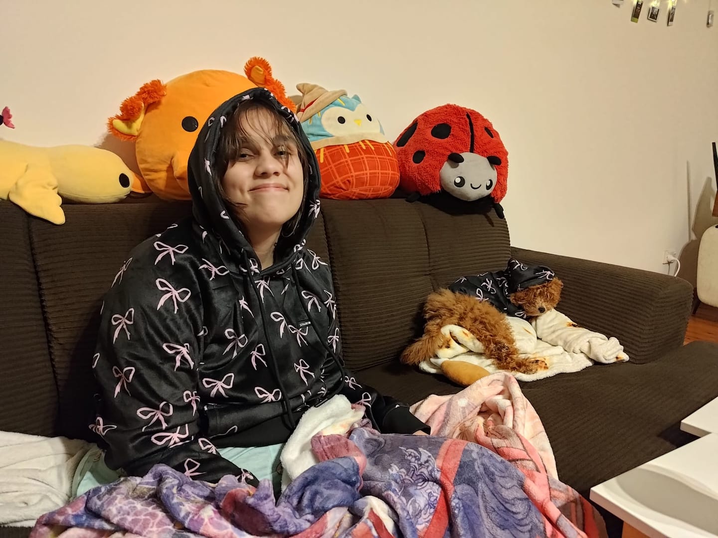 Customer photo review of Coquette Dog Hoodie