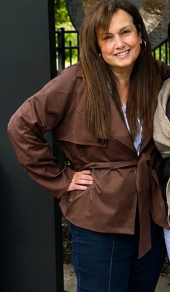 Customer photo review of Alianna Belted Short Trench Coat