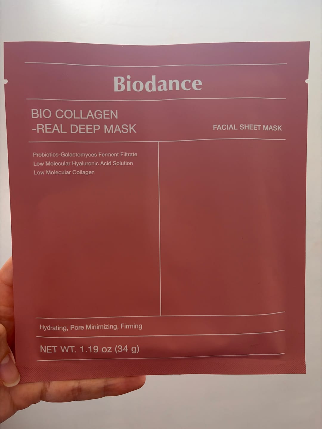 Customer photo review of Biodance - Masque en gel hydratant