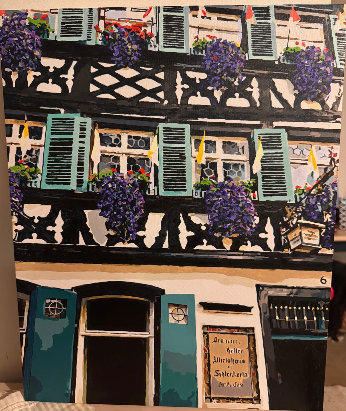 Customer photo review of Custom Paint by Numbers Kit