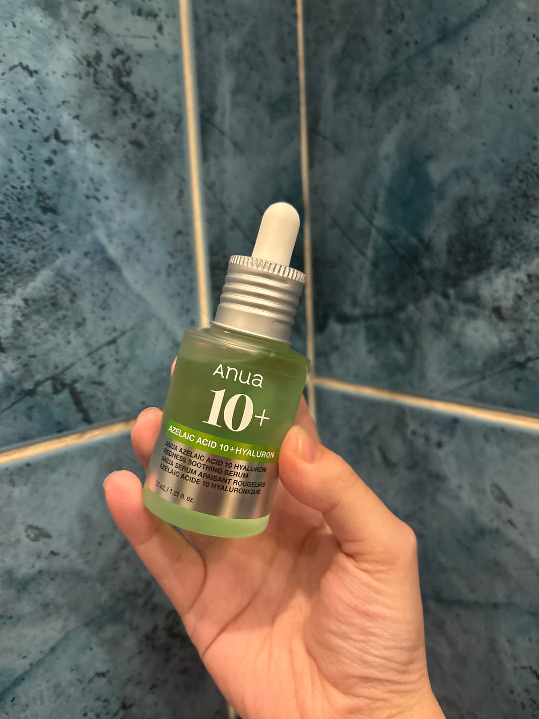 Customer photo review of Serums ar azelaīnskābi Anua Azelaic Acid 10 Hyaluron Redness Soothing Serum