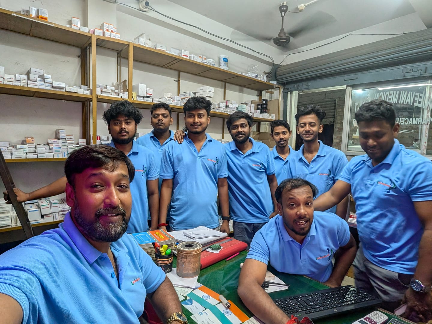 Customer photo review of Customized Polo T-Shirt With Your Company Logo | Order Logo Printed Tees | PrintMine.in