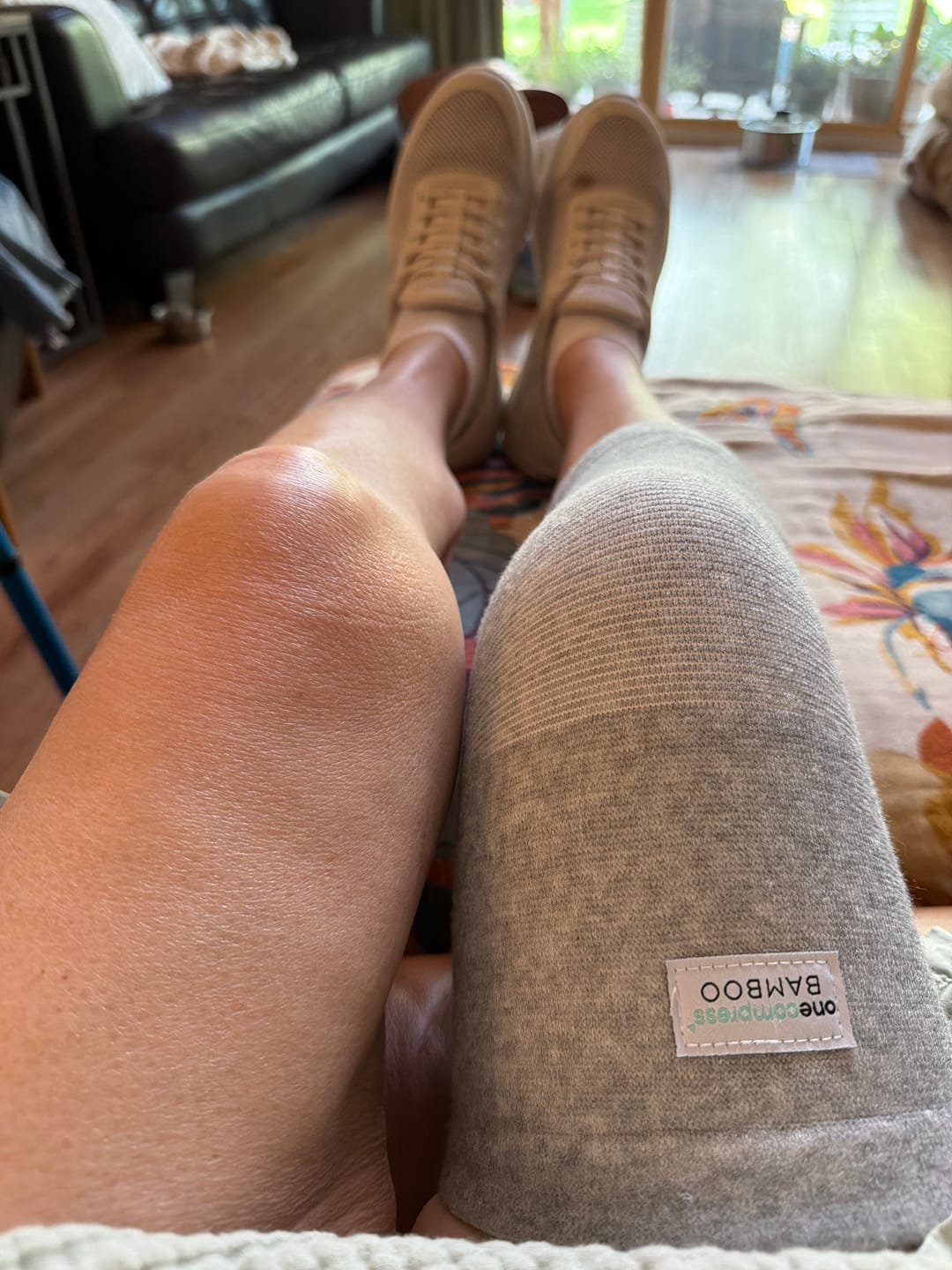 Customer photo review of Premium Bamboo Knee Sleeve (Single)