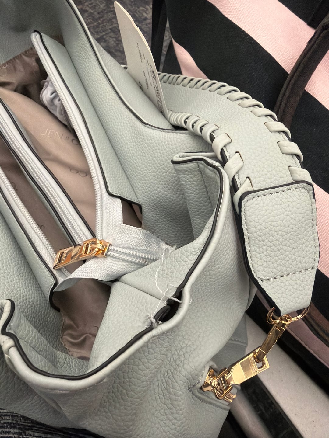 Customer photo review of Grace Vegan Whipstitch Tote