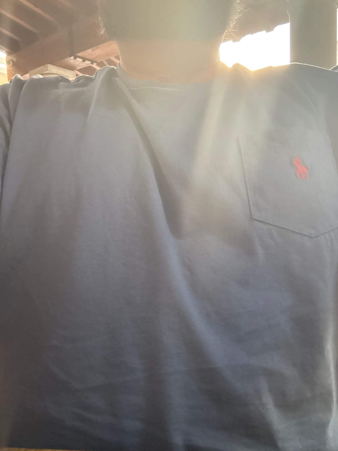 Customer photo review of Playera Ralph Lauren 2xl Classic Fit Azul Pony Rojo