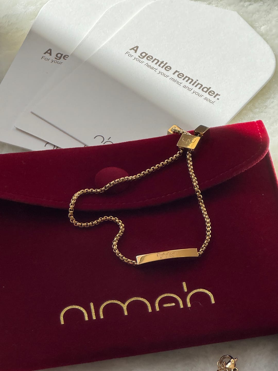 Customer photo review of Palestine Map Necklace