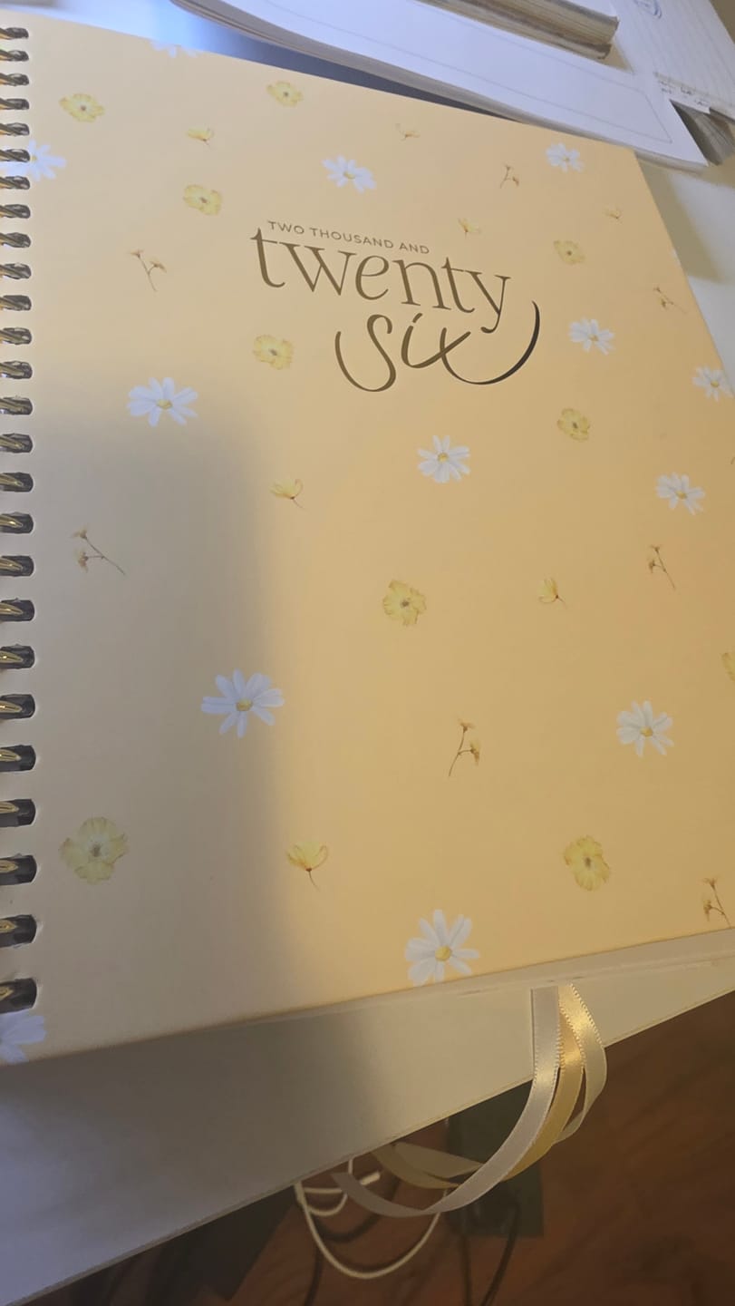 Customer photo review of 2026 Signature Planner - Blush + Yellow Gold