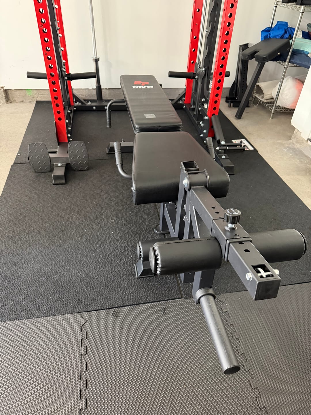 Customer photo review of EVOLPOW BEC Multi-functional Adjustable Weight Bench with Preacher Curl and Leg Extension